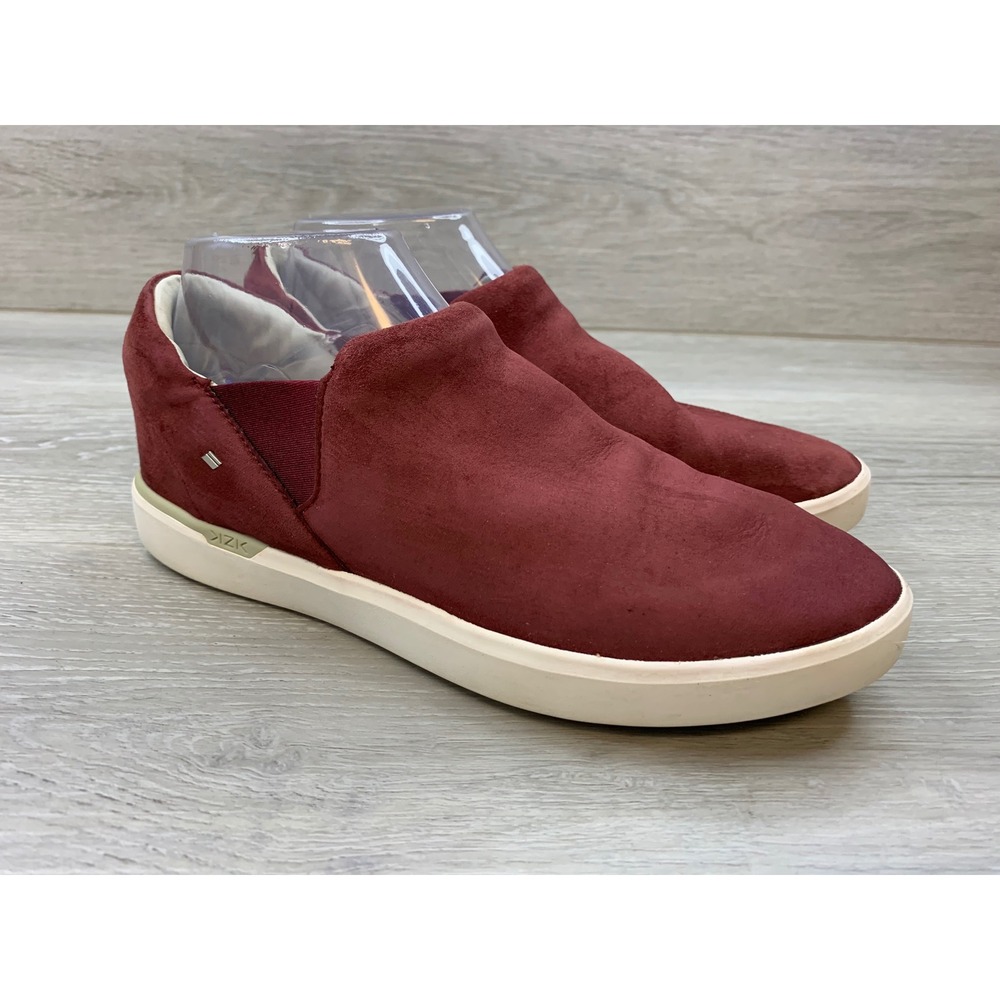Kizik Women's Hands Free Slip On Sneakers Burgundy Wine 7 Casual Comfort Shoes